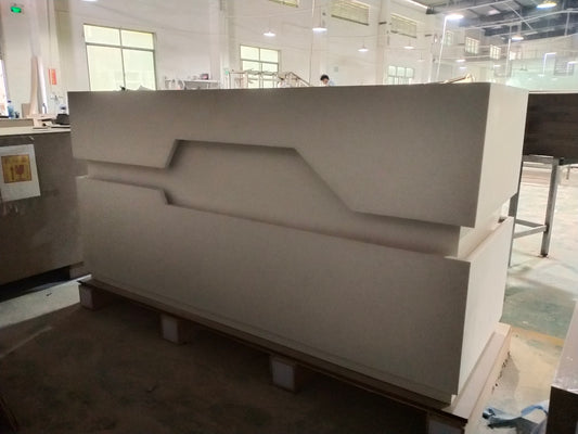 solid surface stone reception desk yhs 23