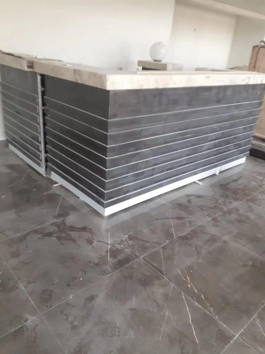 solid surface stone reception desk yhs 24