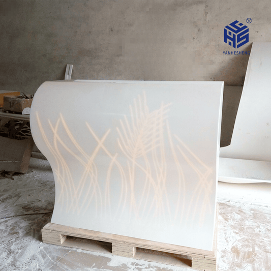 solid surface stone reception desk yhs 35