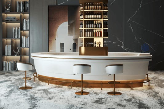 Blog 8 Benefits of using solid surface stone custom bar counters
