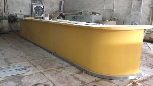 solid surface stone reception desk yhs 32