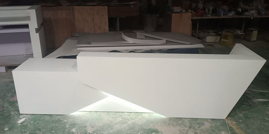 solid surface stone reception desk yhs 21