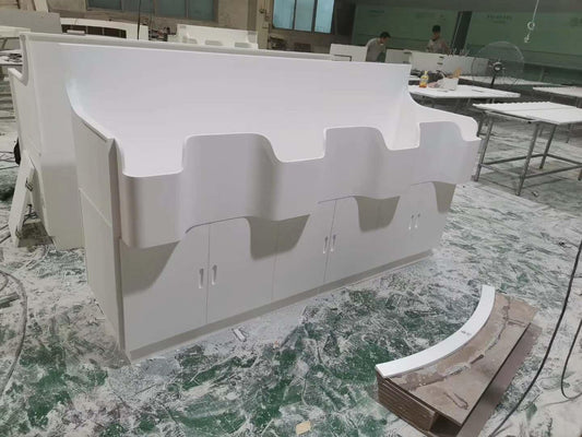 Hospital Acrylic solid surface hospital sinks project