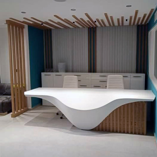 solid surface stone reception desk yhs 27