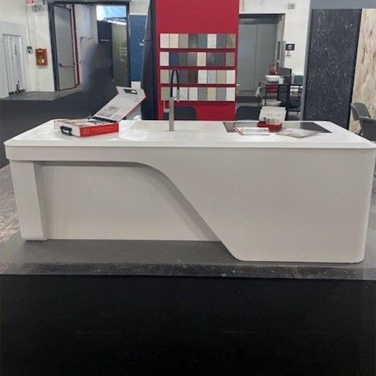 solid surface stone reception desk yhs 29