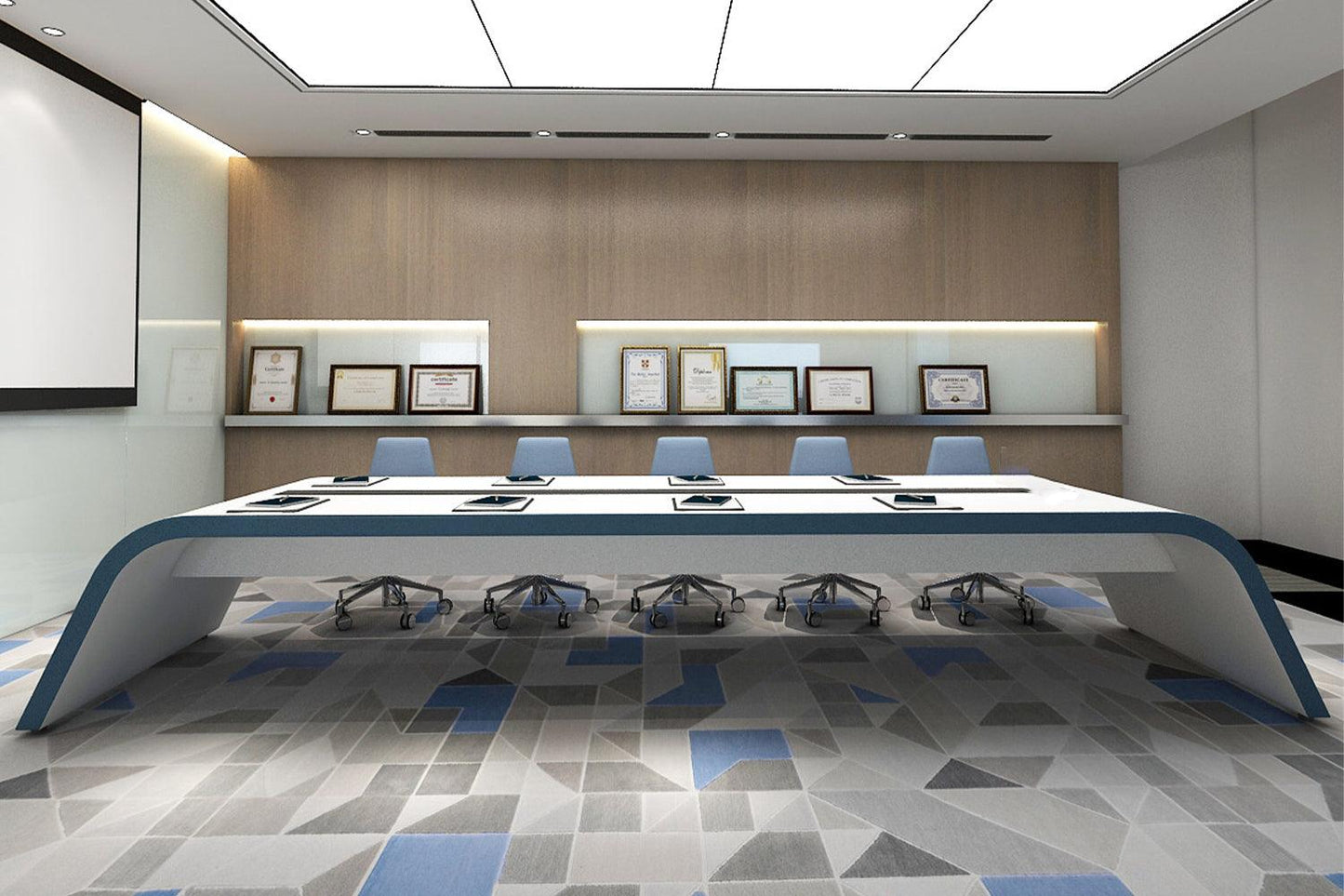 YHS Conference Table Long Table Modern Creative Conference Room