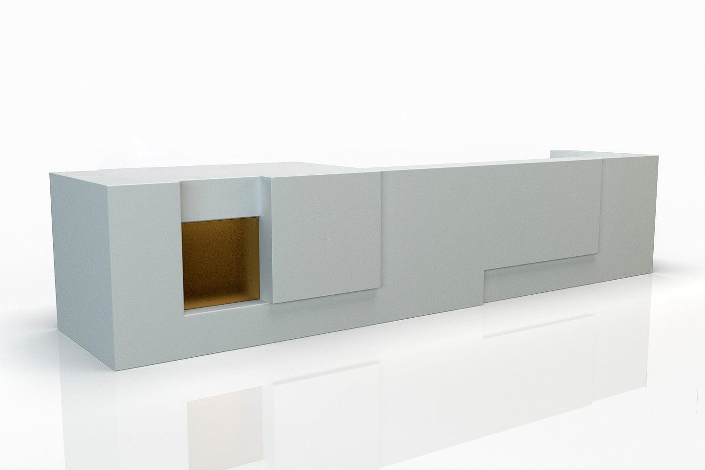 YHS Custom solid surface stone Reception Desk Personalized Creative Modern Simple