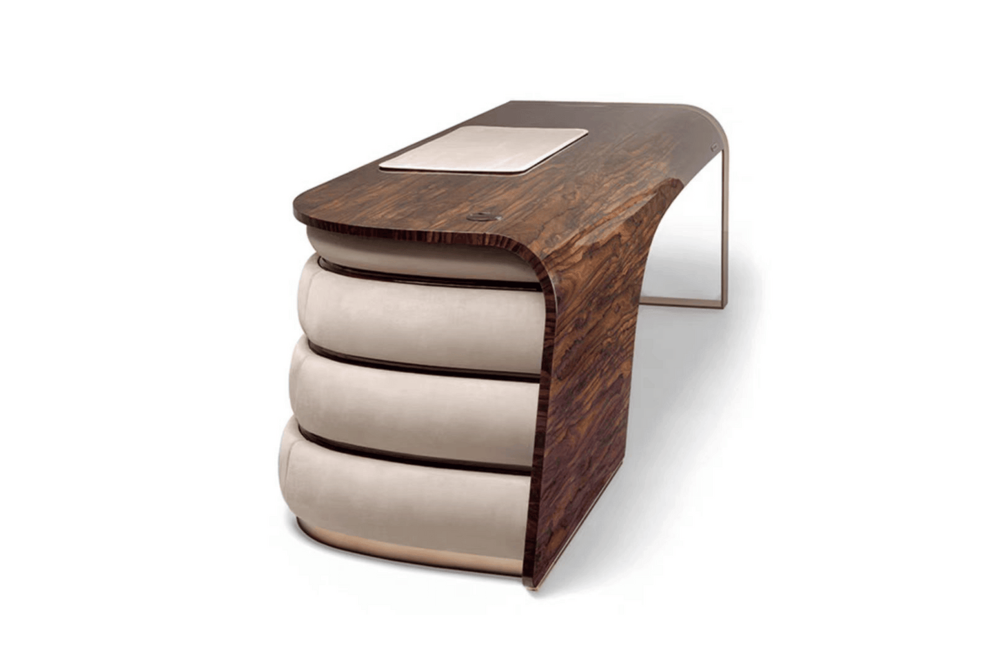 YHS solid surface luxury beauty i shape executive desk