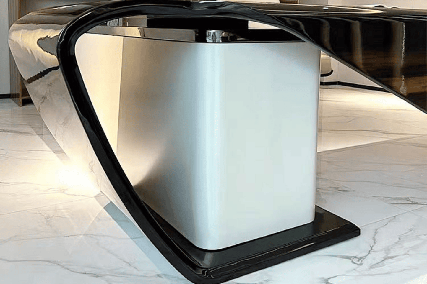 YHS Custom solid surface stone manager desk Stylish sense of technology