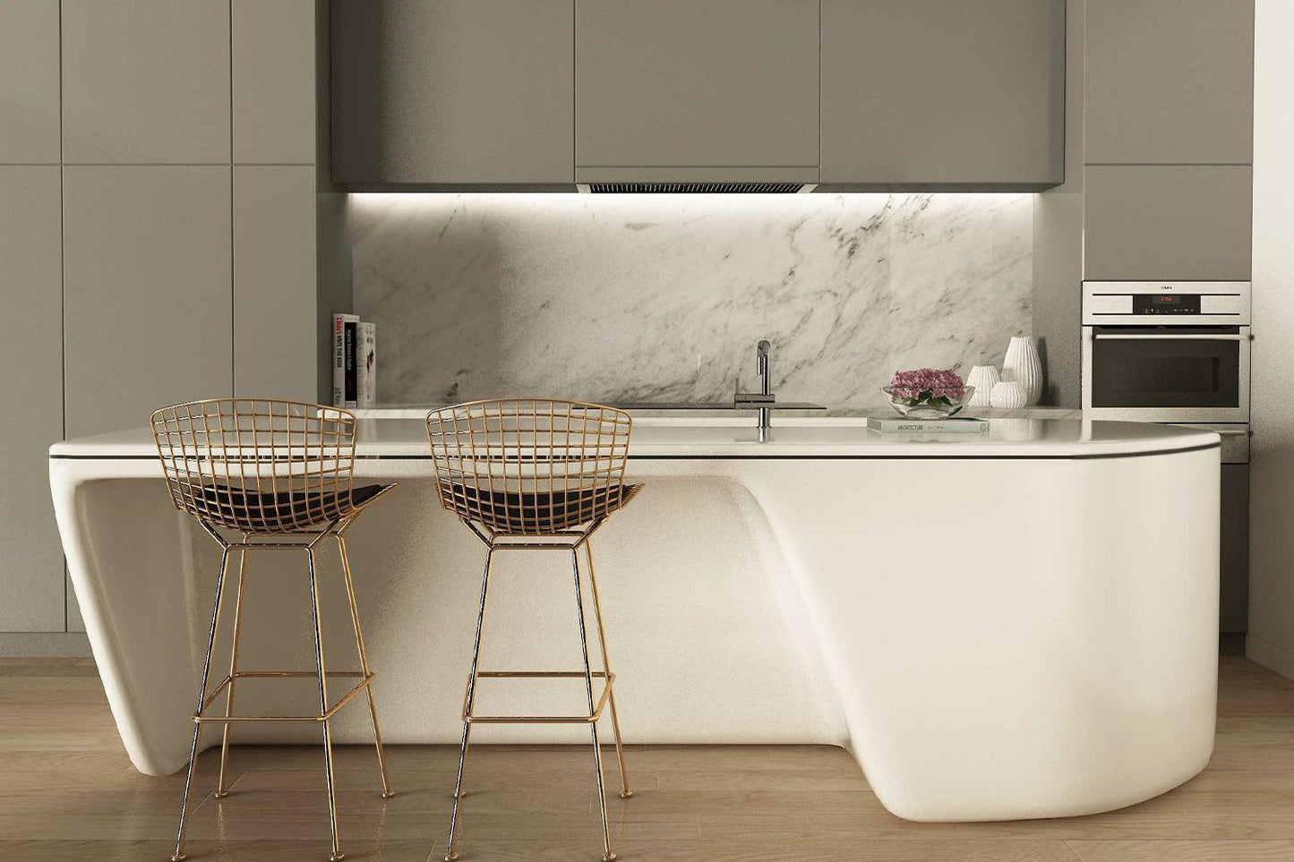 YHS Custom Modern Kitchen Center Island Countertop HOME USE