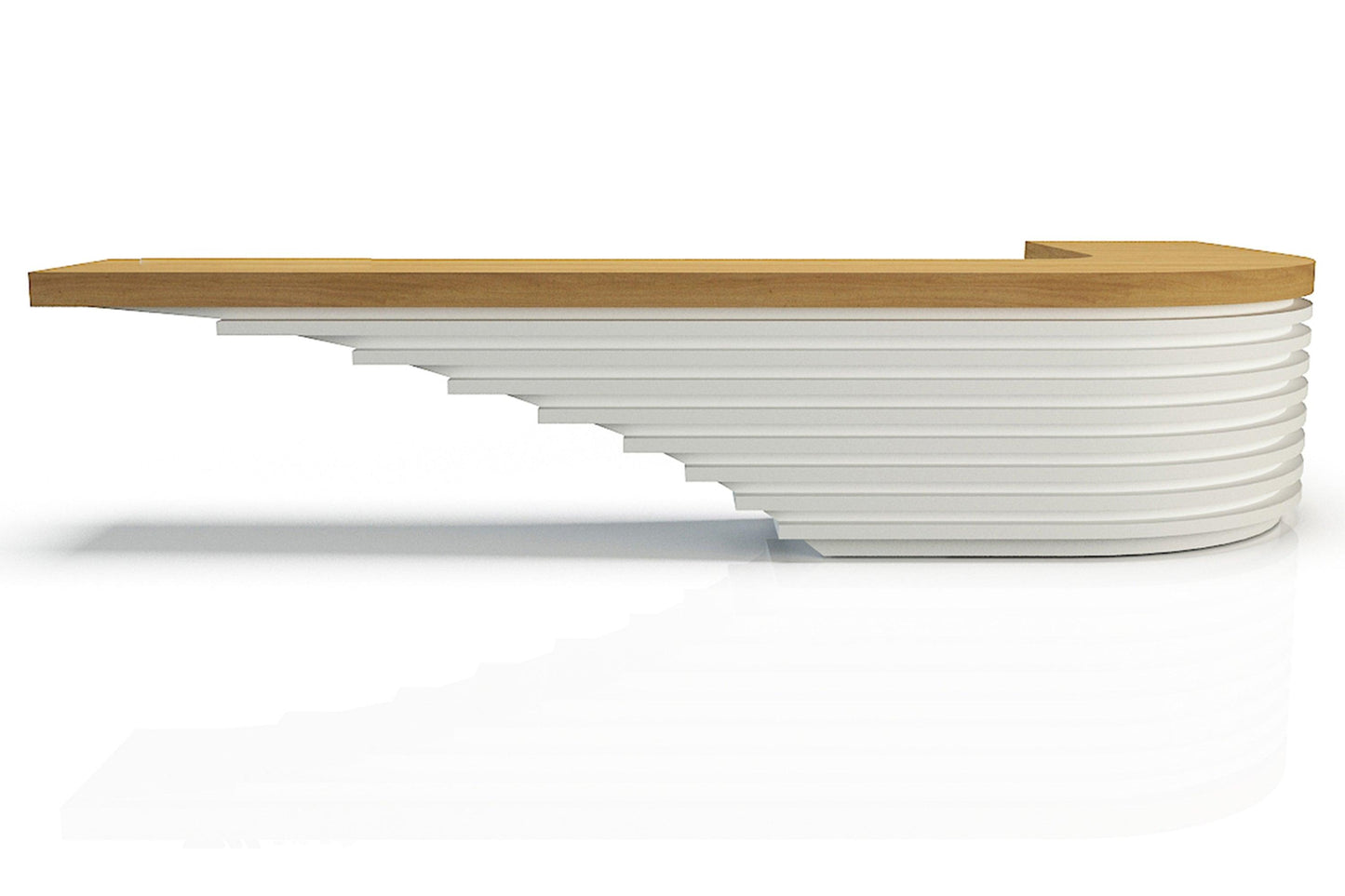 YHS Custom solid surface stone Reception Desk Ideas White