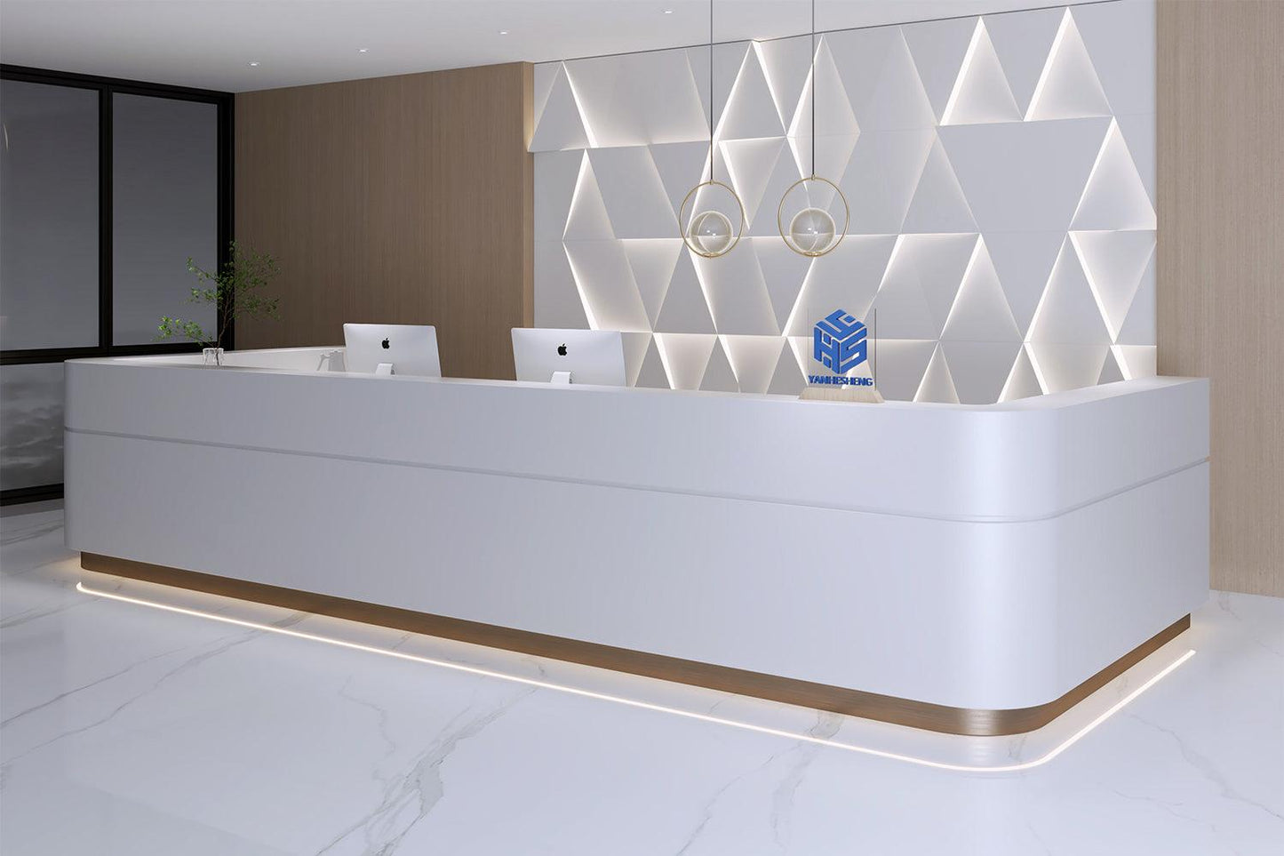 countertop reception desk modern beauty salon reception counter with desk