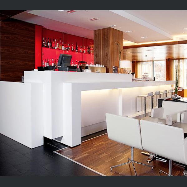 solid surface stone reception desk yhs 5