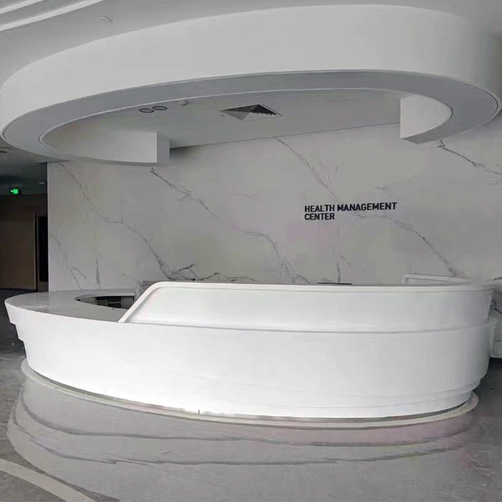 solid surface stone reception desk yhs 39