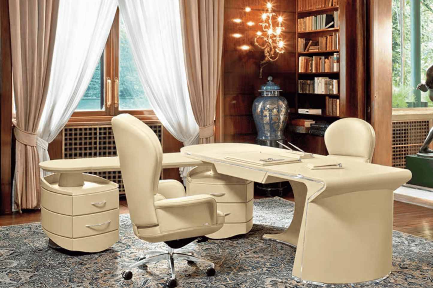 YHS Custom L shape manager desk Luxurious high-grade