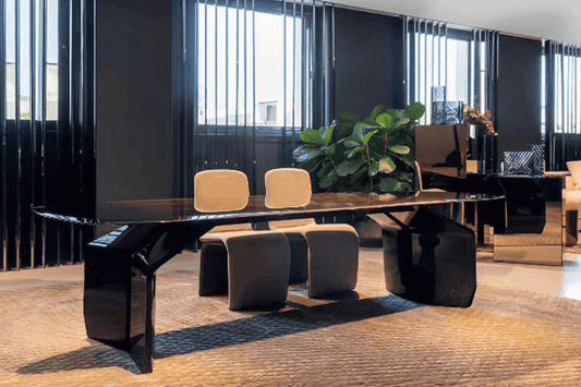 YHS black 2meter manager desk simple and atmospheric