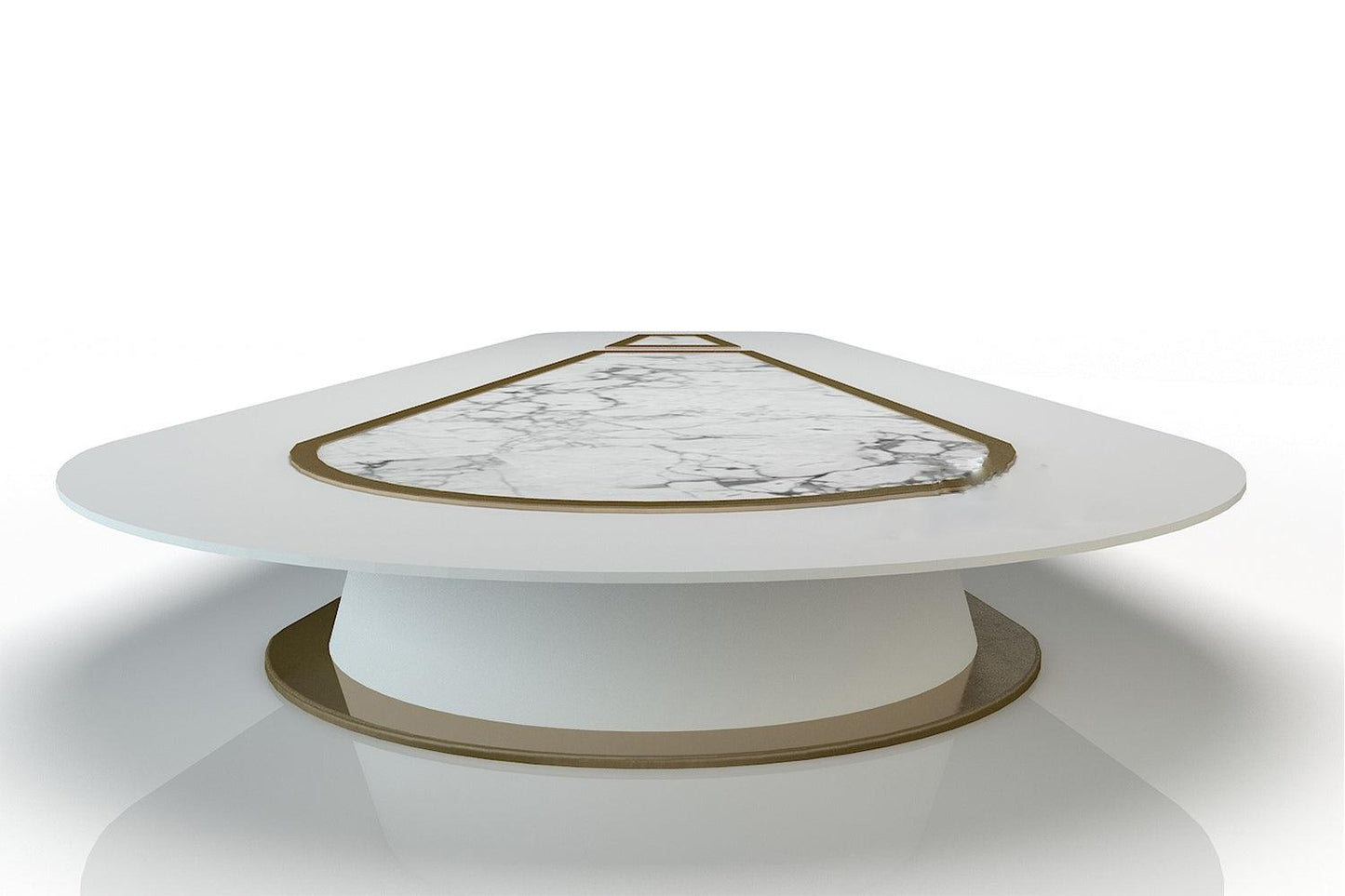 YHS solid surface Oval shape office large conference table White