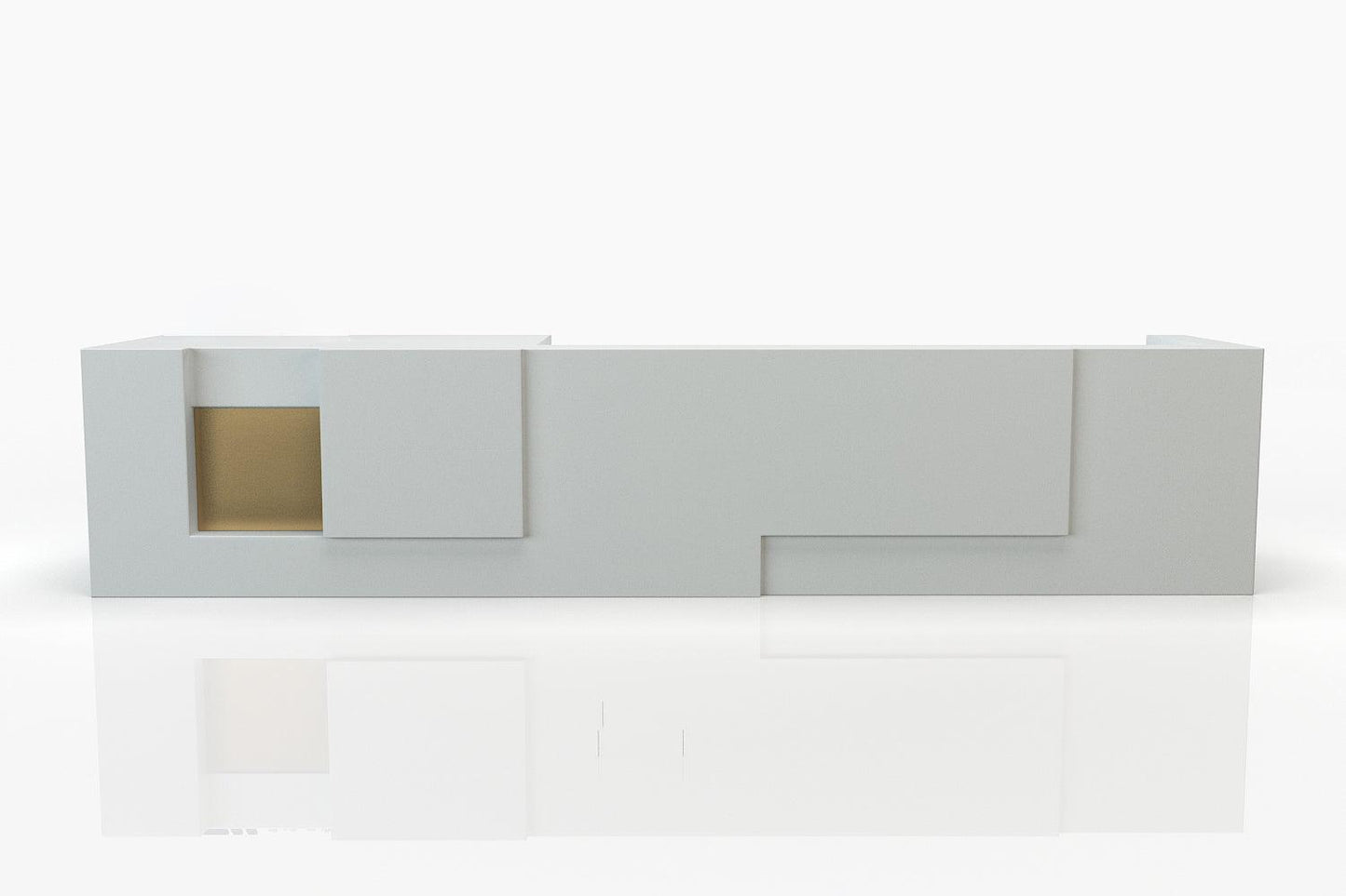 YHS Custom solid surface stone Reception Desk Personalized Creative Modern Simple