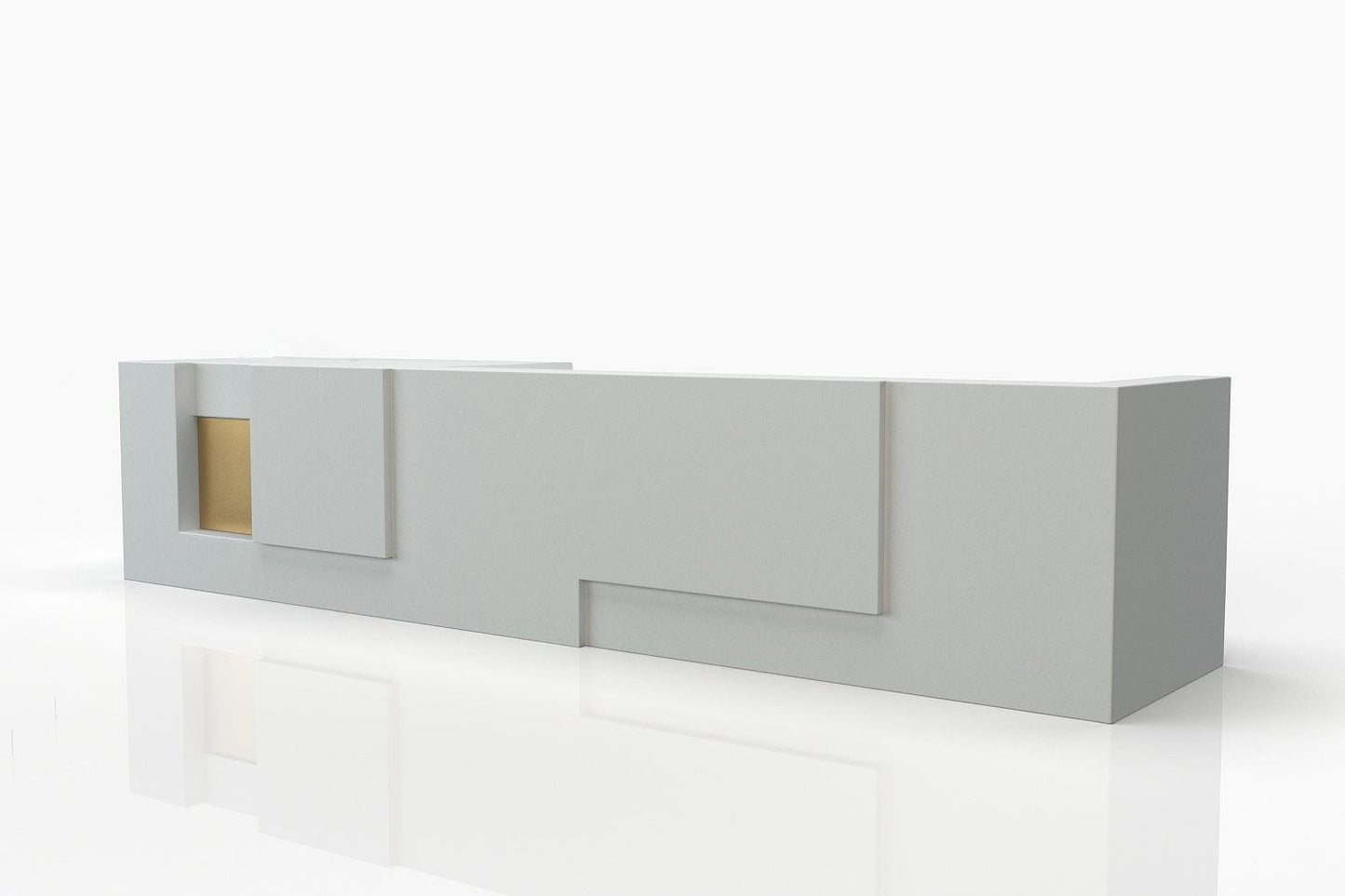 YHS Custom solid surface stone Reception Desk Personalized Creative Modern Simple