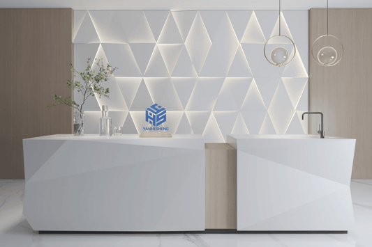 YHS Custom Center Island Counter Kitchen Bar White Modern Design