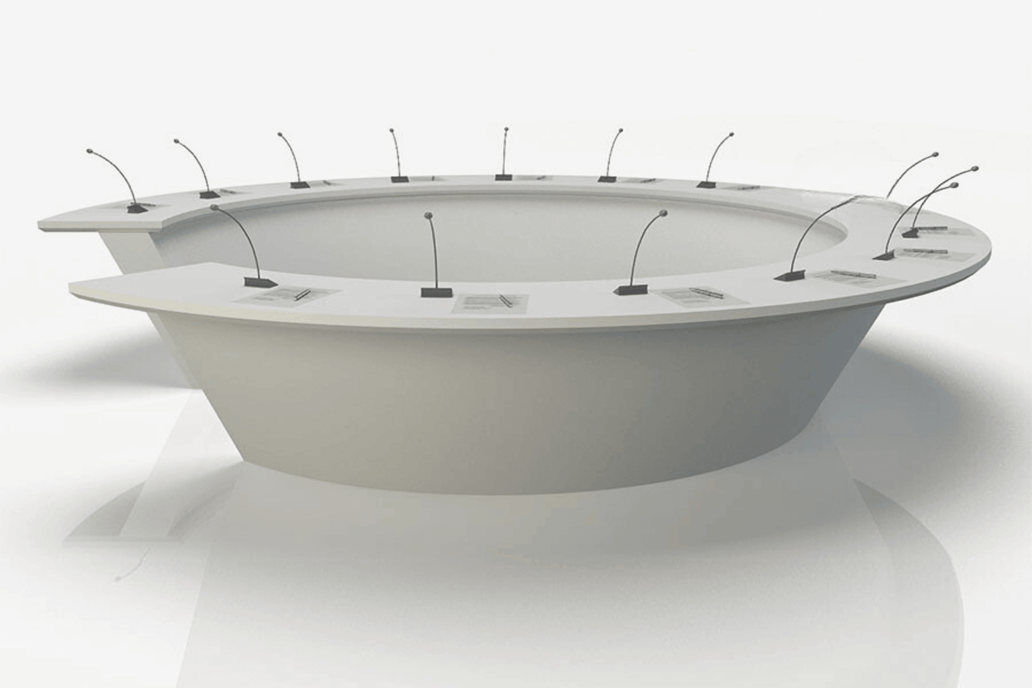 YHS  Conference Table Modern Simple Round Table Conference Room