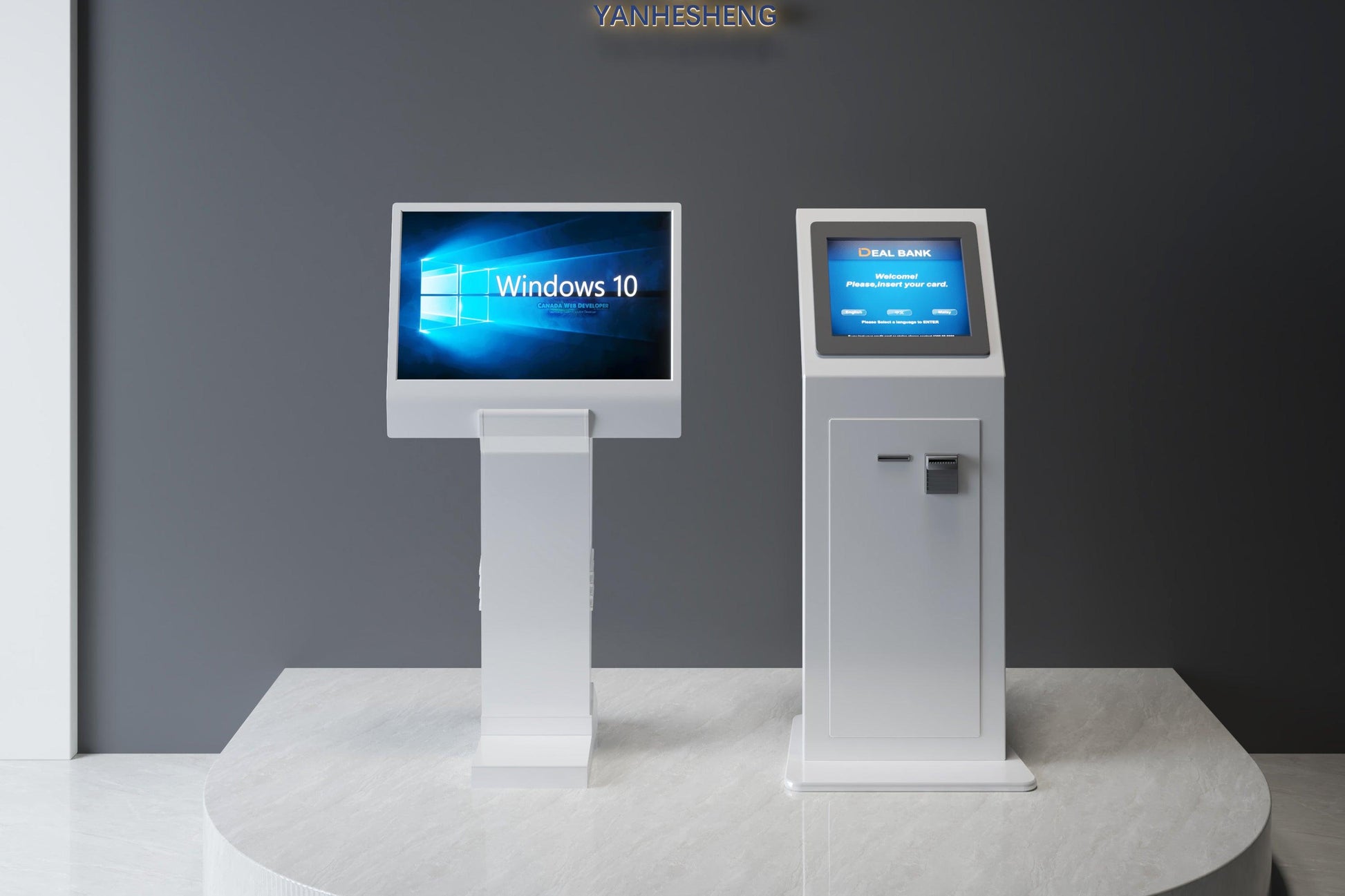 self service ice machine near me airport check-in counter white custom monitor custom furniture